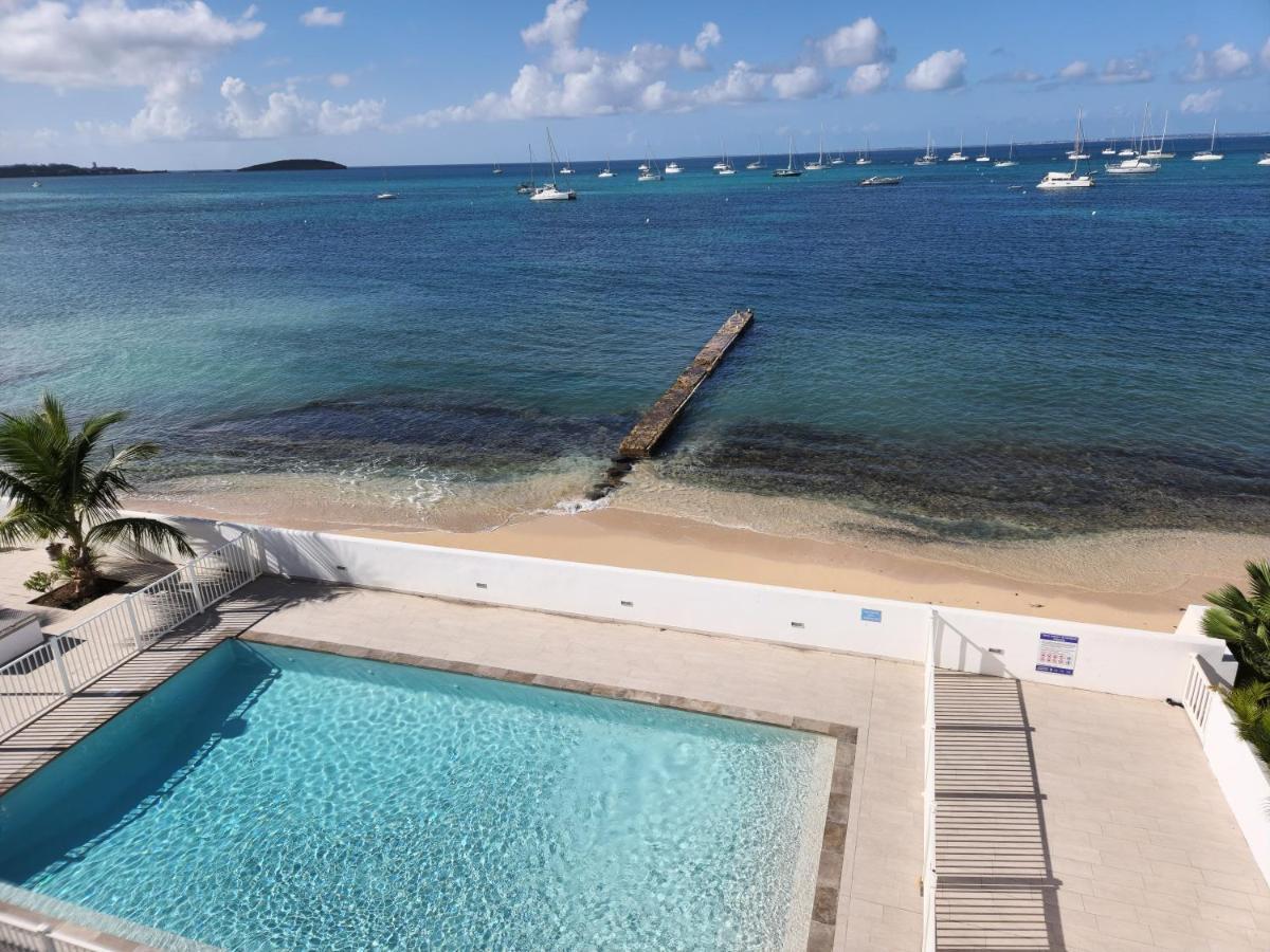 Beau Duplex Vue Mer Avec Piscine Et Acces Plage Marigot  Exteriör bild